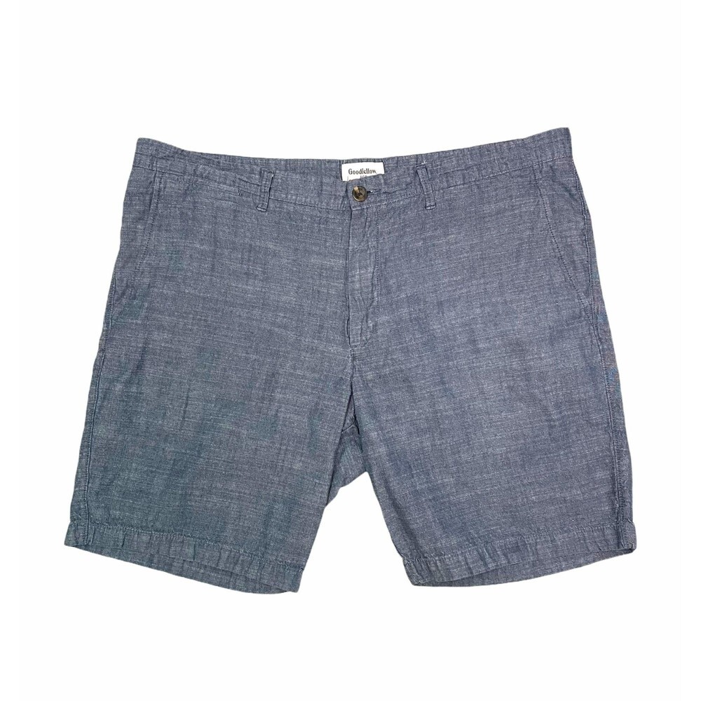 Men's Goodfellow Navy Linden Cotton Shorts - Size 40